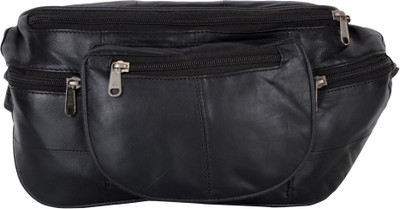 

AspenLeather 187 black waist bag(Black)