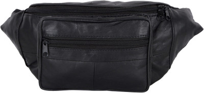 

AspenLeather 206 black waist bag(Black)