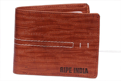 

Ripe india Men Brown Artificial Leather Wallet(6 Card Slots), Wooden brown
