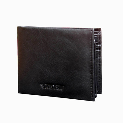 

ABYS Men Black Genuine Leather Wallet(6 Card Slots)