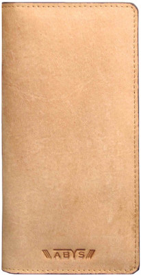 

ABYS Men Tan Genuine Leather Wallet(11 Card Slots)