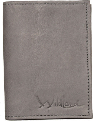 

Wildland Men Grey Genuine Leather Card Holder(20 Card Slots)