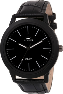 Le Carter LCW-4018 Leather Strap Stylish Slim Analog Watch - For Men