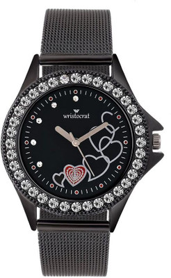 

Wristocrat WCM43 Black Dial Watch - For Girls