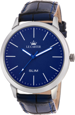 Le Carter LCW-4019 Leather Strap Stylish Slim Analog Watch - For Men