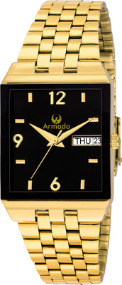 

Armado AR-401-GOLD PLATED CASUAL DAY AND DATE Watch - For Men