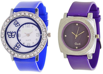 

LEBENSZEIT Stylish ButterFly Blue Purple Dial Multicolor Latest Combo Watch For Women And Girls Watch - For Girls