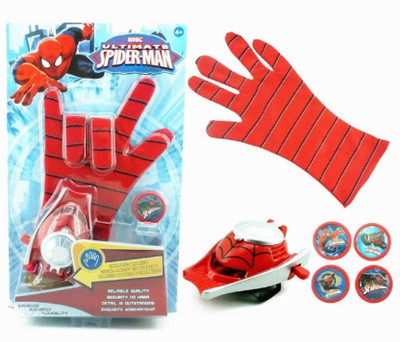 

Vente Ultimate Spiderman Gloves With Disc Launcher (Red)(Red)