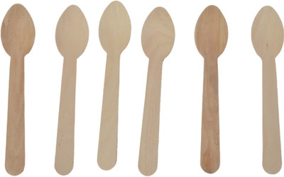 

Gurukripaind Disposable Wooden Spoon 14 cm. (Pack of 100) - great for parties, bbqs, picnics and events