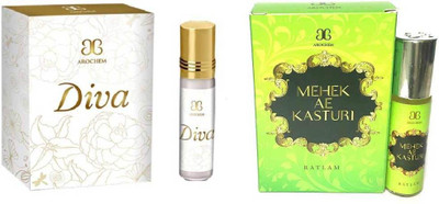 

Arochem Diva Mahek Ae Kasturi Combo Floral Attar(Floral)