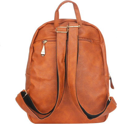 

Fiona Trends Zipper 4 L Backpack(Brown)