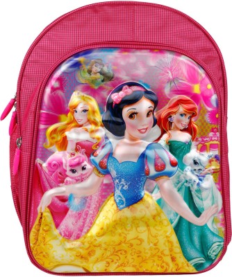 RBRN Disney Frozen Princess Printed 3D Effect Lightweight Kids School Bag, Suitable Upto 5-8 Years School Bag(Pink, 16 inch)
