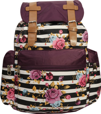 

bee fashionable Dgn554Backpack 15 L Backpack(Multicolor), Purple and white