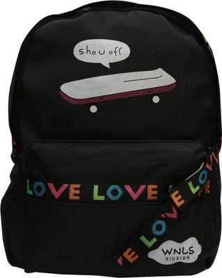 

bee fashionable Dgn532BAckpack 13 L Backpack(Black)