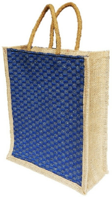 

ART ME Designer Jute Waterproof Multipurpose Bag(Blue, 11 L)