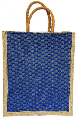 

ART ME Designer jute Waterproof Multipurpose Bag(Blue, 15 L)