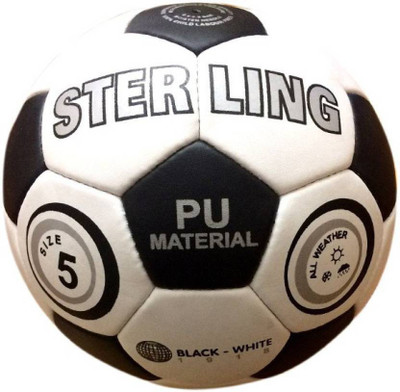 

HOMMER Sterling Black & White Football - Size: (Pack of 1, Black, White