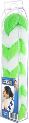 

Panache Shower Sponge 9 Knots Rope, Green & white , ( pack of 1 )