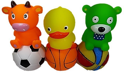 

Tako bell High Quality Non-Toxic Soft Chu chu animal Bath toys Set of Animals and Squeeze Balls Bath Toy ((Ball Chu Chu Toys)) Bath Toy(Multicolor)