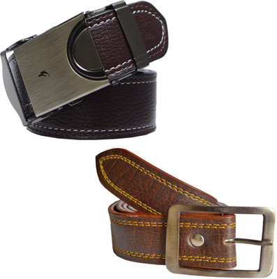

LOOPA Men Formal Brown Synthetic Belt