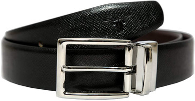 

Hidekraft Men Formal Black Genuine Leather Reversible Belt