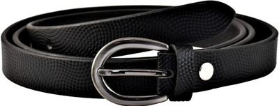 

Ammvi Creations Women Casual, Evening, Formal, Party Black Genuine Leather Belt