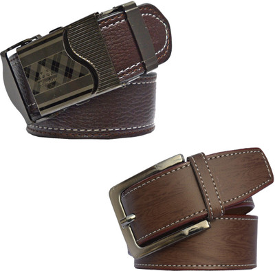 

LOOPA Men Formal Brown Synthetic Belt