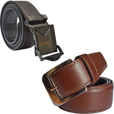 

LOOPA Men Formal Brown Synthetic Belt