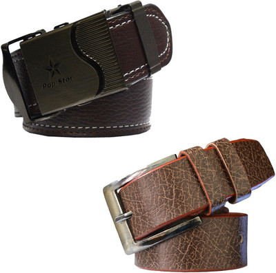 

LOOPA Men Formal Brown Synthetic Belt