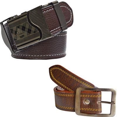 

LOOPA Men Formal Brown Synthetic Belt