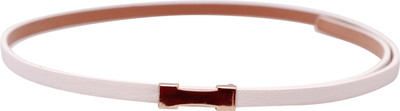 

Stylehoops Women Casual, Evening White Artificial Leather Belt