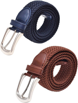 

Pegaso Women Casual Khaki, Blue Canvas Belt, Blue;khaki
