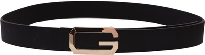 

Stylehoops Men Casual Black Artificial Leather Belt