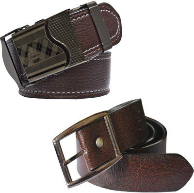 

LOOPA Men Formal Brown Synthetic Belt