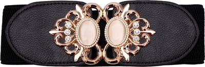 

Stylehoops Women Casual Black Artificial Leather Belt