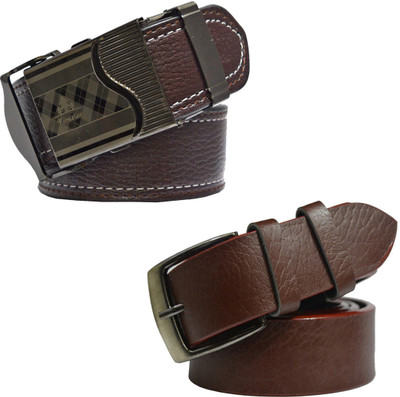 

LOOPA Men Formal Brown Synthetic Belt