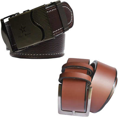 

LOOPA Men Formal Brown Synthetic Belt
