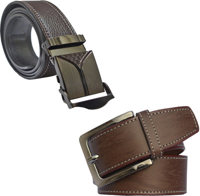 

LOOPA Men Formal Brown Synthetic Belt