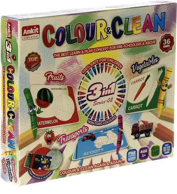 

Ankit Colour n Clean (Fruits, Vegetables and Modes of Transport) Board Game