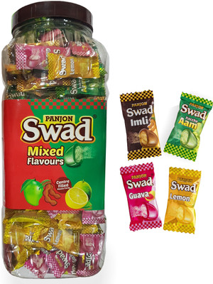 

Swad Centre Filled Masala Kaccha Aam, Imli, Lemon, Guava Candy