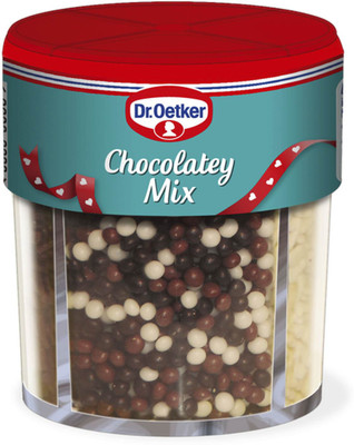 

Dr.Oetket Chocolate Mix, Mix of Coloured Sugar Shapes & Strands - 76g Candy