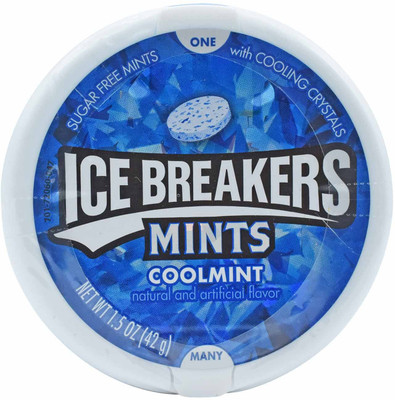 

Icebreakers Sugar Free Mints, Coolmint - 42g (1.5oz) Mouth Freshener
