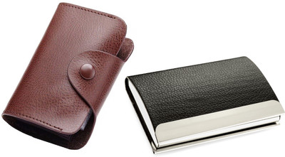 

Flipkart SmartBuy Combo of 1 Brown Leatherite for Multi Purpose light weight Card Holder Special Edition & 1 Business Trendy ATM / ID / DEBIT / CREDIT / VISITNG 15 Card Holder(Set of 2, Multicolor)