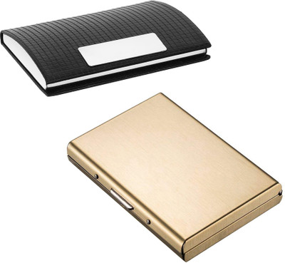 

Flipkart SmartBuy Combo of 1 Matt Golden ATM Special Edition & 1 Elegant Business ATM / ID / DEBIT / CREDIT / VISITNG 10 Card Holder(Set of 2, Multicolor)