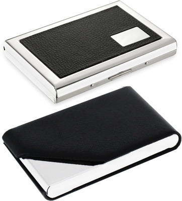 

Flipkart SmartBuy Combo of 1 New Pocket Sized Metal Professional Black ATM card holder Special Edition & 1 Stunning Dazzling ATM / ID / DEBIT / CREDIT / VISITNG 10 Card Holder(Set of 2, Multicolor)