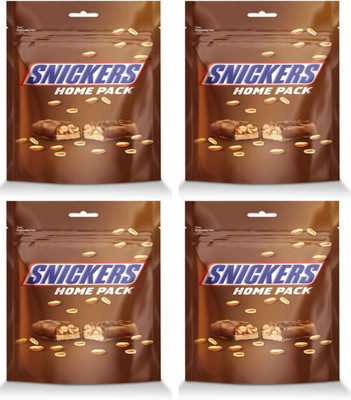 Snickers Chocolate Home 100g (Pack of 4) Bars(Pack of 4, 400 g)