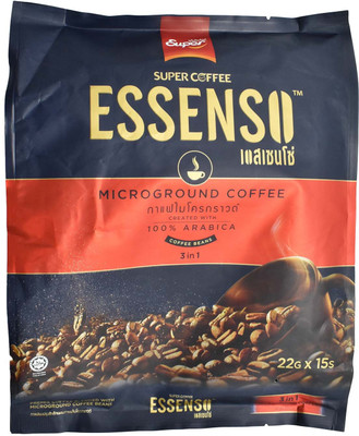

Super Coffee Essenso 3in1 Micrground Coffee Mix Powder - 330g (15x22g) Instant Coffee(330 g)