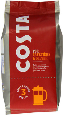 

Costa For Cafetiere & Fliter Roast And Ground Coffee, Medium - 200G Instant Coffee(200 g)