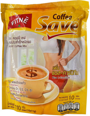 

Fitne Coffee Save Instant Coffee Mix with plus L-Carnitine - 110g (10x11g) Instant Coffee(110 g)