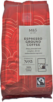 Mark & Spencer Espresso Ground Coffee, Strength No.5 - 227g Roast & Ground Coffee(227 g)